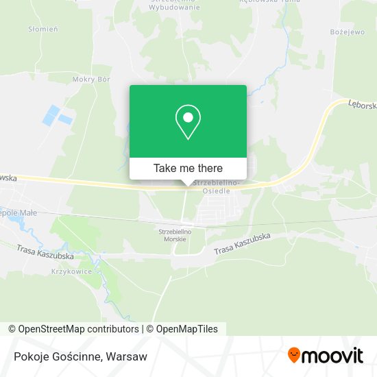 Pokoje Gościnne map