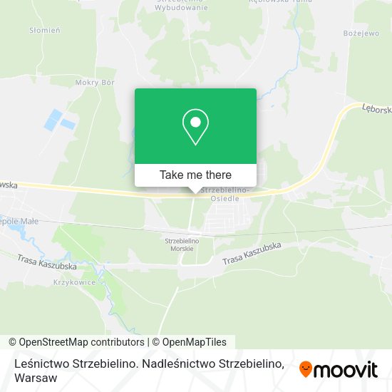 Карта Leśnictwo Strzebielino. Nadleśnictwo Strzebielino