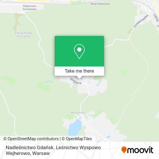 Nadleśnictwo Gdańsk. Leśnictwo Wyspowo Wejherowo map