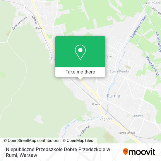 Niepubliczne Przedszkole Dobre Przedszkole w Rumi map