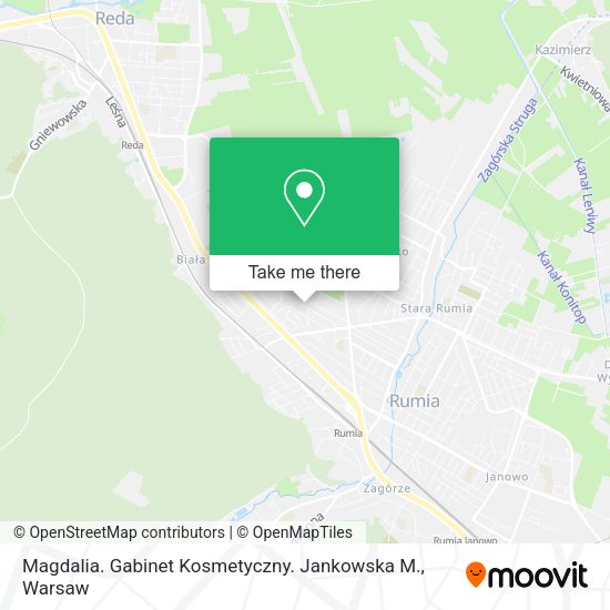 Magdalia. Gabinet Kosmetyczny. Jankowska M. map