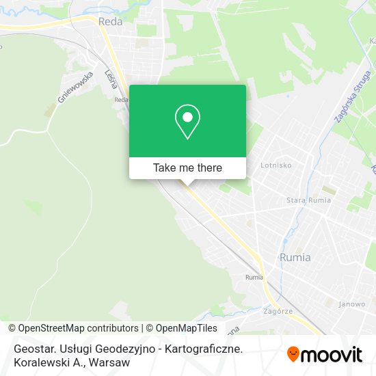 Geostar. Usługi Geodezyjno - Kartograficzne. Koralewski A. map