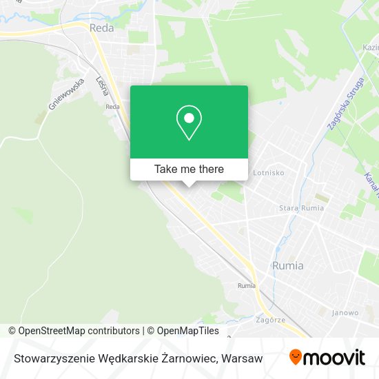 Карта Stowarzyszenie Wędkarskie Żarnowiec