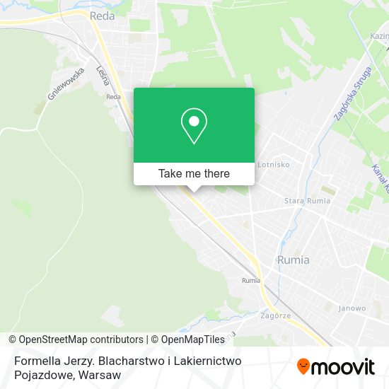 Formella Jerzy. Blacharstwo i Lakiernictwo Pojazdowe map