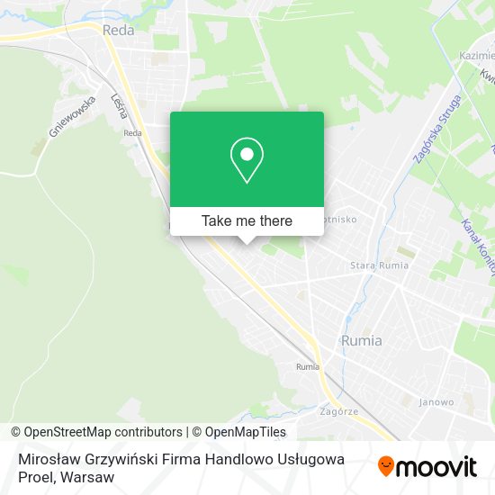 Mirosław Grzywiński Firma Handlowo Usługowa Proel map