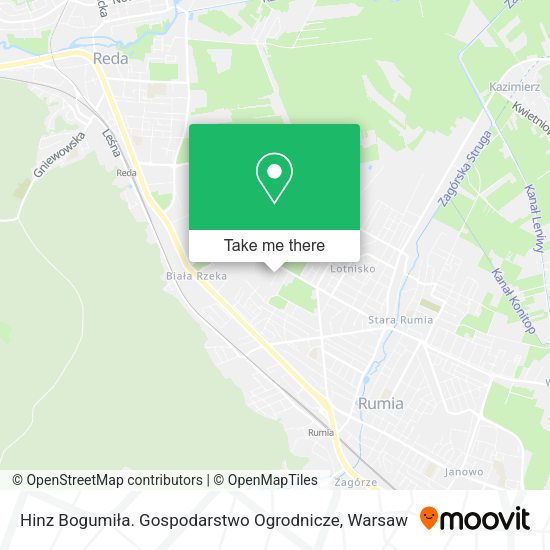 Hinz Bogumiła. Gospodarstwo Ogrodnicze map