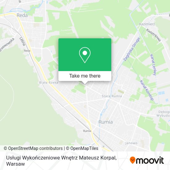 Usługi Wykończeniowe Wnętrz Mateusz Korpal map