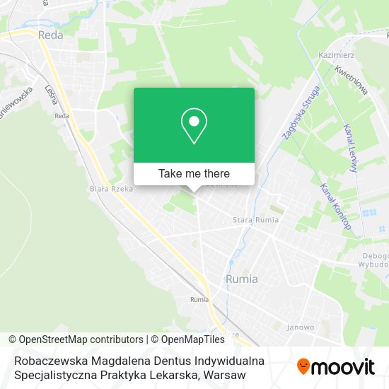 Robaczewska Magdalena Dentus Indywidualna Specjalistyczna Praktyka Lekarska map