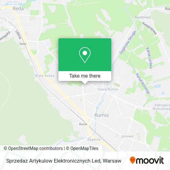 Sprzedaz Artykulow Elektronicznych Led map