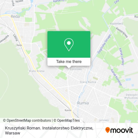 Kruszyński Roman. Instalatorstwo Elektryczne map