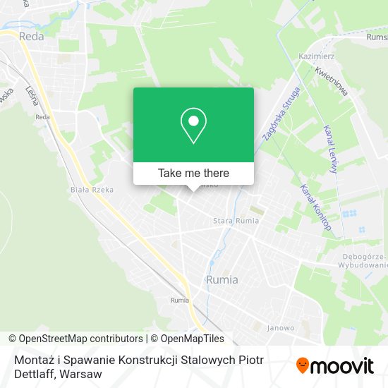 Montaż i Spawanie Konstrukcji Stalowych Piotr Dettlaff map