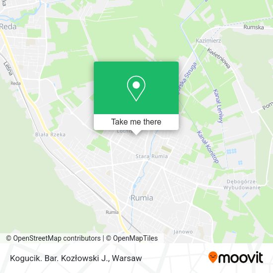 Kogucik. Bar. Kozłowski J. map