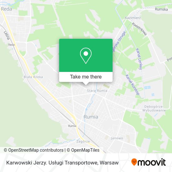 Karwowski Jerzy. Usługi Transportowe map