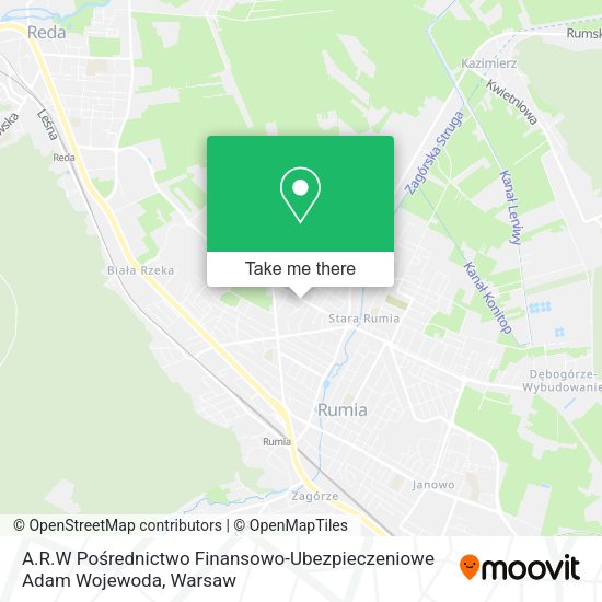 A.R.W Pośrednictwo Finansowo-Ubezpieczeniowe Adam Wojewoda map