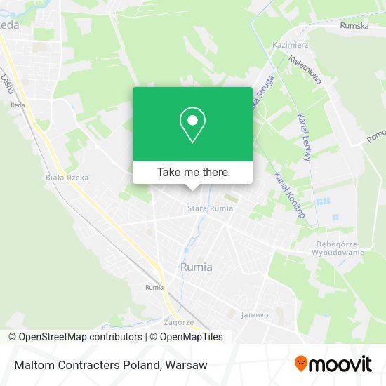 Maltom Contracters Poland map