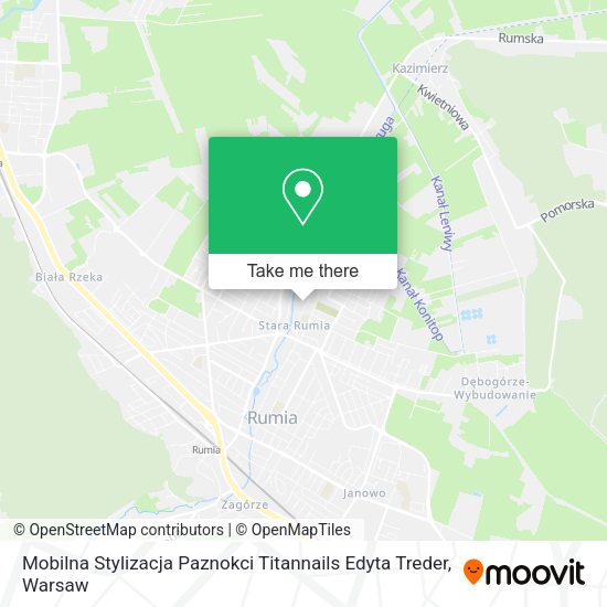 Карта Mobilna Stylizacja Paznokci Titannails Edyta Treder