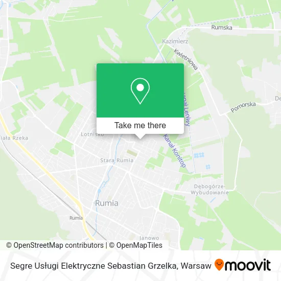 Карта Segre Usługi Elektryczne Sebastian Grzelka