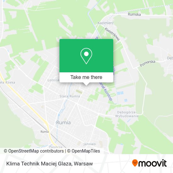 Klima Technik Maciej Glaza map