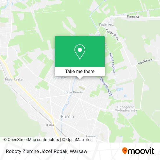 Карта Roboty Ziemne Józef Rodak