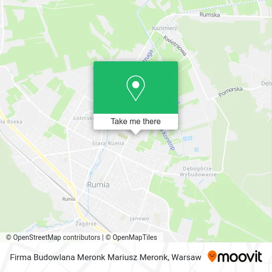 Карта Firma Budowlana Meronk Mariusz Meronk