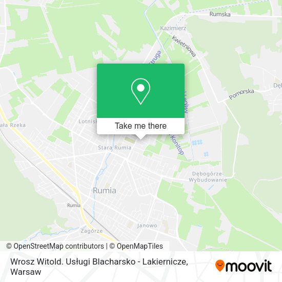 Wrosz Witold. Usługi Blacharsko - Lakiernicze map