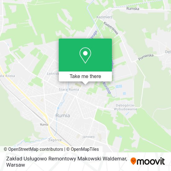 Zakład Usługowo Remontowy Makowski Waldemar map