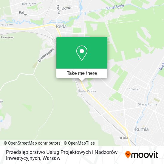 Карта Przedsiębiorstwo Usług Projektowych i Nadzorów Inwestycyjnych