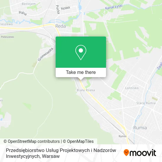 Przedsiębiorstwo Usług Projektowych i Nadzorów Inwestycyjnych map