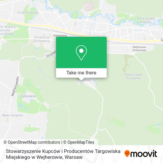 Stowarzyszenie Kupców i Producentów Targowiska Miejskiego w Wejherowie map