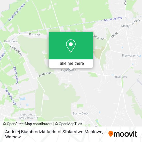 Andrzej Białobrodzki Andstol Stolarstwo Meblowe map