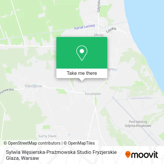 Карта Sylwia Węsierska-Prażmowska Studio Fryzjerskie Glaza