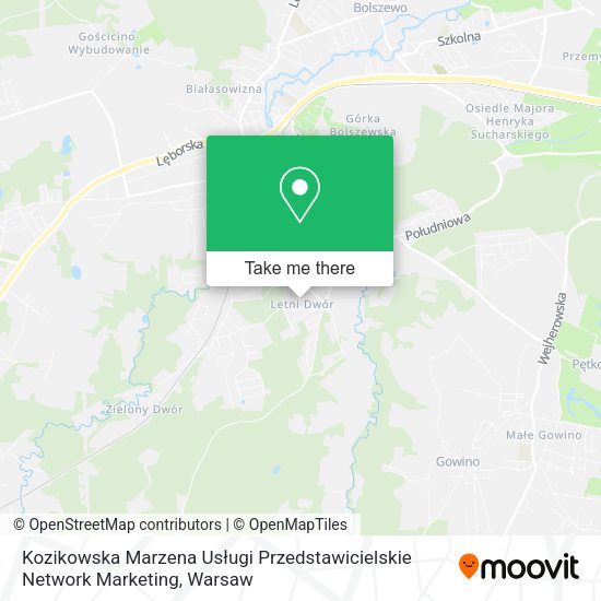 Kozikowska Marzena Usługi Przedstawicielskie Network Marketing map