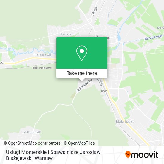 Usługi Monterskie i Spawalnicze Jarosław Błażejewski map