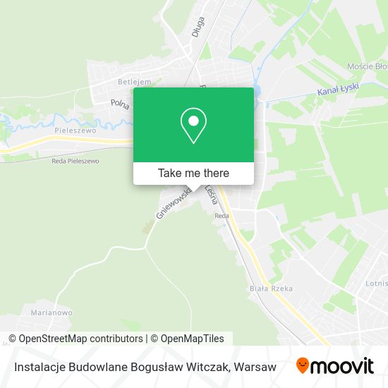 Instalacje Budowlane Bogusław Witczak map