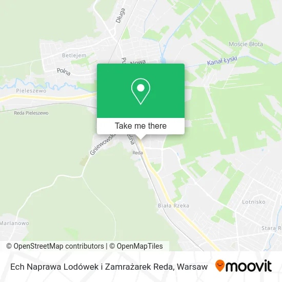Карта Ech Naprawa Lodówek i Zamrażarek Reda