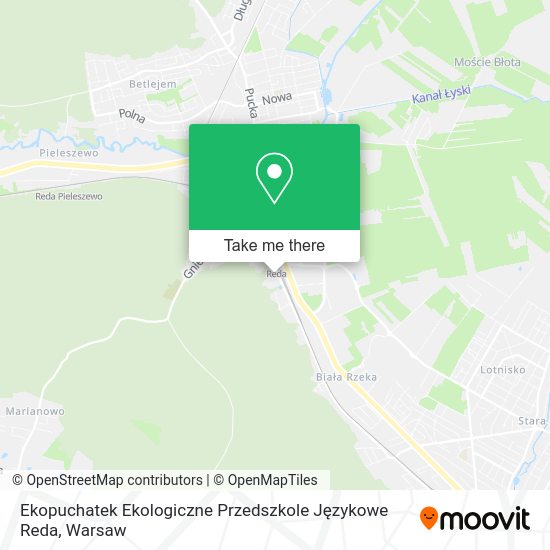 Ekopuchatek Ekologiczne Przedszkole Językowe Reda map