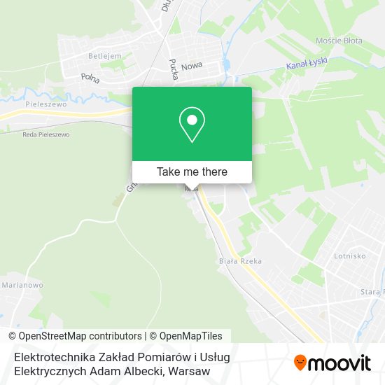 Elektrotechnika Zakład Pomiarów i Usług Elektrycznych Adam Albecki map