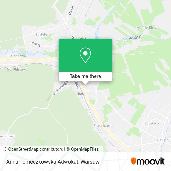 Anna Tomeczkowska Adwokat map