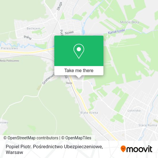 Popiel Piotr. Pośrednictwo Ubezpieczeniowe map