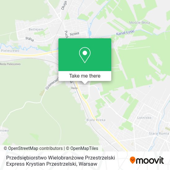 Przedsiębiorstwo Wielobranżowe Przestrzelski Express Krystian Przestrzelski map