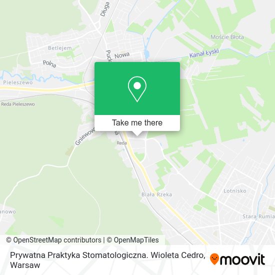 Prywatna Praktyka Stomatologiczna. Wioleta Cedro map