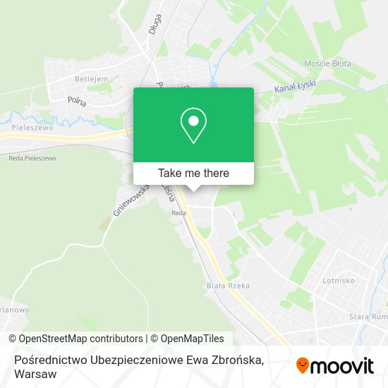 Pośrednictwo Ubezpieczeniowe Ewa Zbrońska map