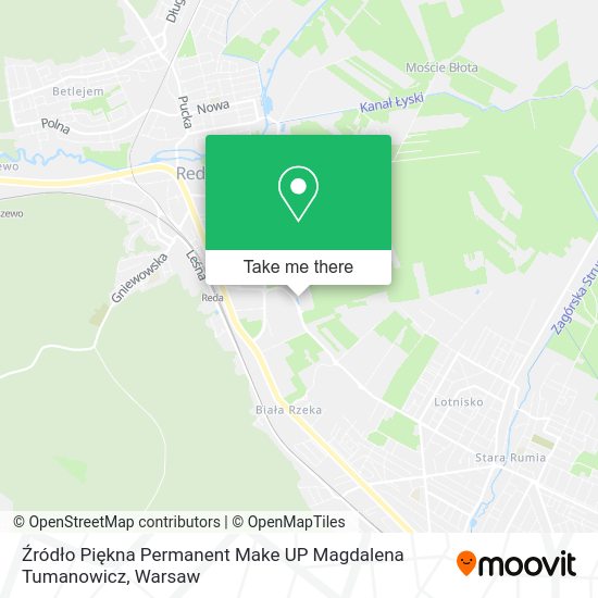 Źródło Piękna Permanent Make UP Magdalena Tumanowicz map