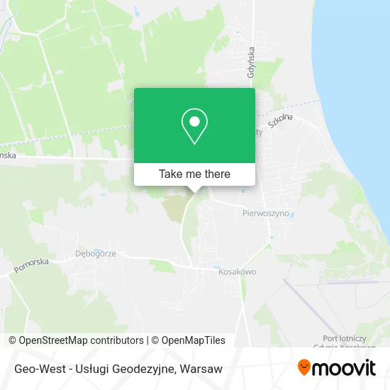 Карта Geo-West - Usługi Geodezyjne