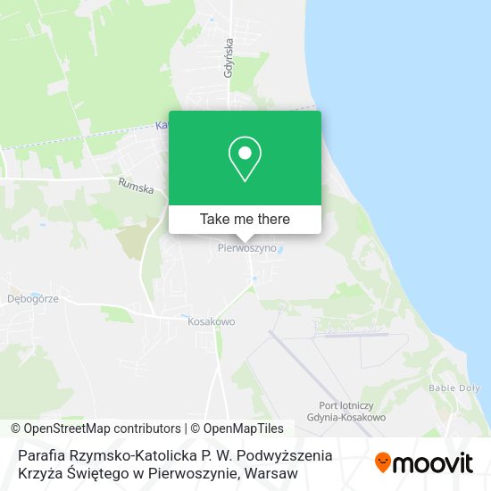 Parafia Rzymsko-Katolicka P. W. Podwyższenia Krzyża Świętego w Pierwoszynie map