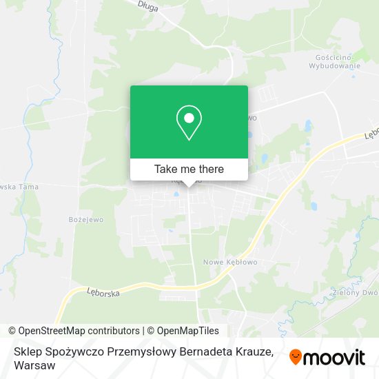 Sklep Spożywczo Przemysłowy Bernadeta Krauze map