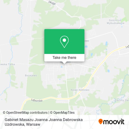 Gabinet Masazu Joanna Joanna Dabrowska Uzdrowska map