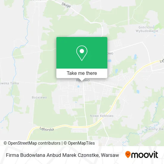 Карта Firma Budowlana Anbud Marek Czonstke