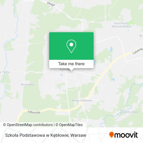 Szkoła Podstawowa w Kębłowie map