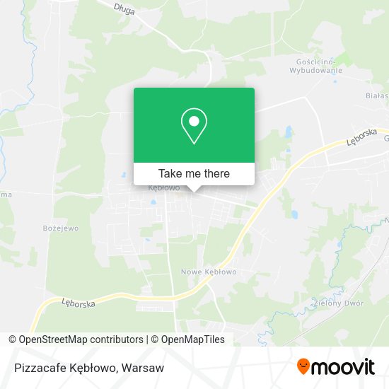 Pizzacafe Kębłowo map